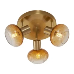 Qazqa spot teddy goudkleurig e14