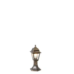 Qazqa staande buitenlamp capital goudkleurig e27
