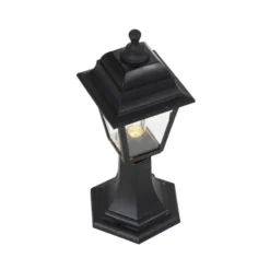 Qazqa staande buitenlamp capital zwart e27