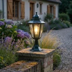 Qazqa staande buitenlamp p45 groen e27