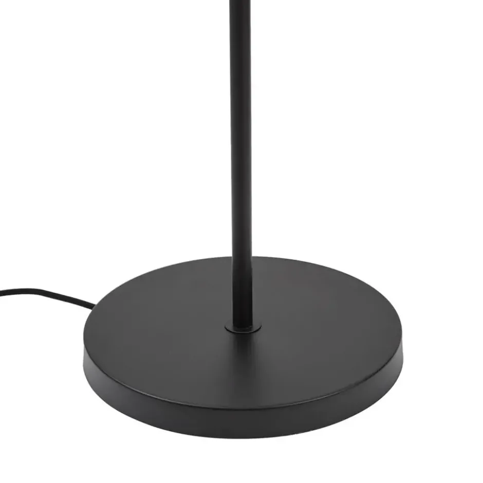 Qazqa staande lamp met kap bida zwart e27