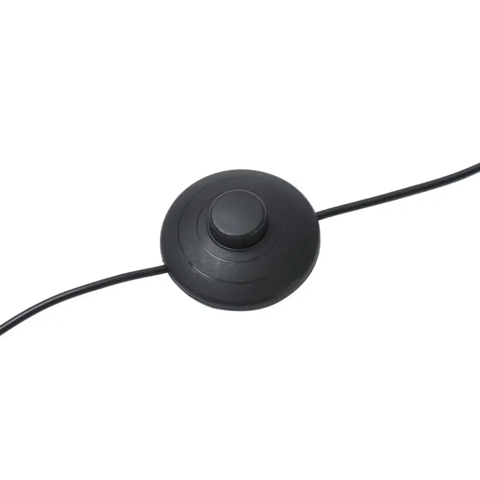 Qazqa staande lamp met kap bida zwart e27