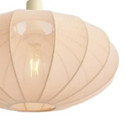 Qazqa staande lamp met kap bida beige e27