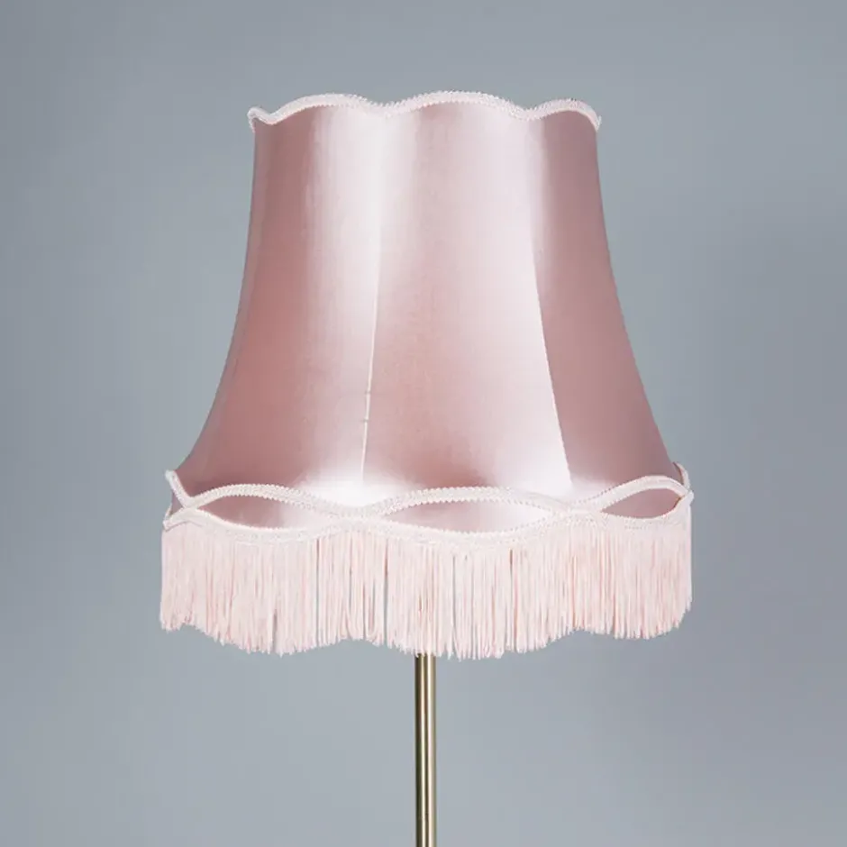 Qazqa staande lamp met kap kaso roze e27