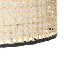 Qazqa staande lamp met kap kata beige e27