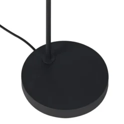 Qazqa staande lamp met kap lofty zwart e27