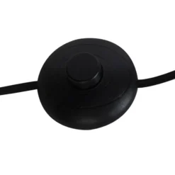 Qazqa staande lamp met kap lofty zwart e27
