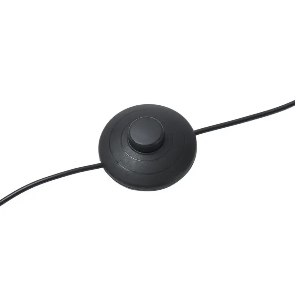Qazqa staande lamp met kap nest zwart e27