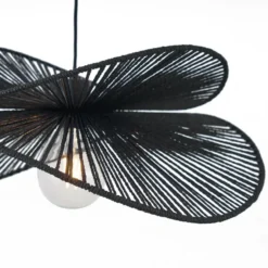 Qazqa staande lamp met kap nest zwart e27