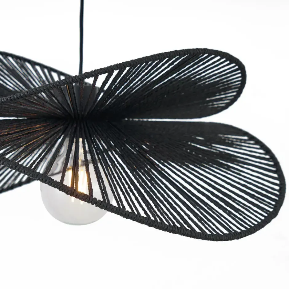 Qazqa staande lamp met kap nest zwart e27