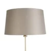 Qazqa staande lamp met kap parte fl taupe e27