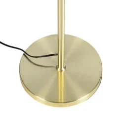 Qazqa staande lamp met kap parte fl taupe e27