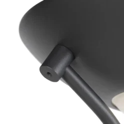Qazqa staande lamp met leesarm diva zwart geïntegreerde led
