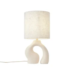 Qazqa tafellamp dahlia beige e27