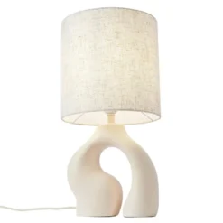 Qazqa tafellamp dahlia beige e27