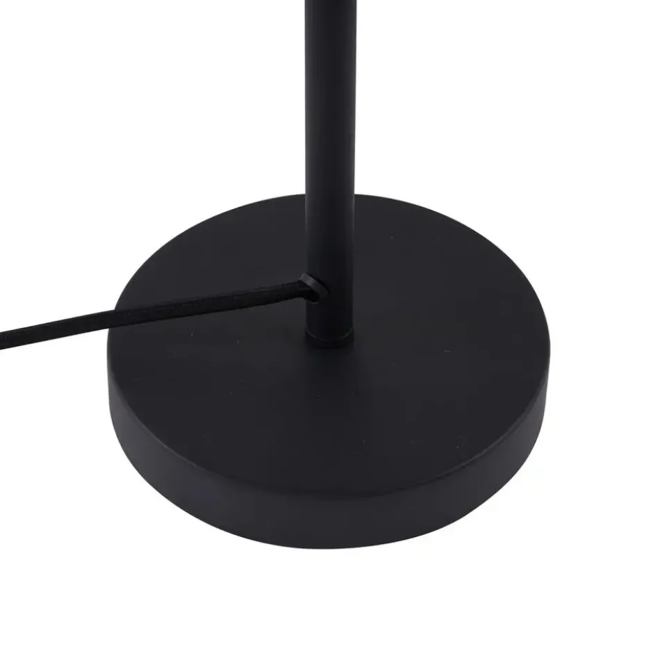 Qazqa tafellamp met glas bizle bronskleurig e27