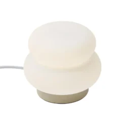 Qazqa tafellamp met glas kumo beige g9