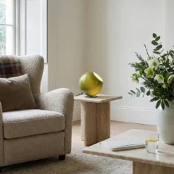 Qazqa tafellamp met glas mabel groen e27