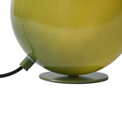 Qazqa tafellamp met glas mabel groen e27