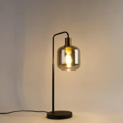 Qazqa tafellamp met glas zuzanna goudkleurig e27
