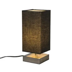 Qazqa tafellamp milo tl zwart e14