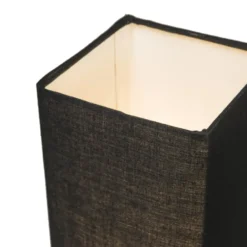 Qazqa tafellamp milo tl zwart e14