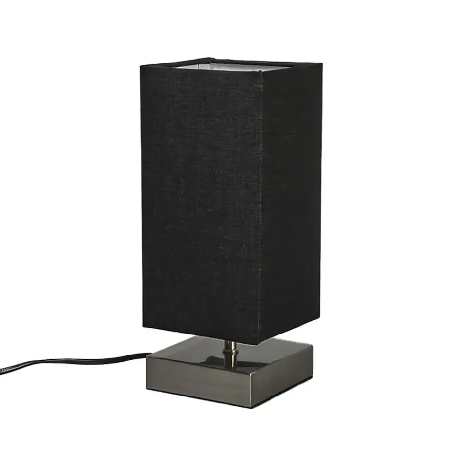 Qazqa tafellamp milo tl zwart e14