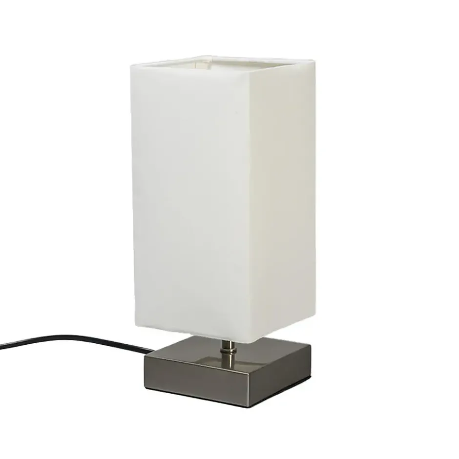 Qazqa tafellamp milo wit e14