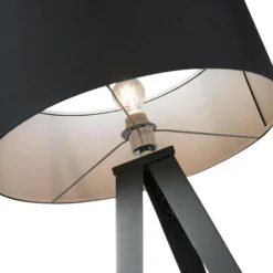 Qazqa tripod lamp ilse zwart e27