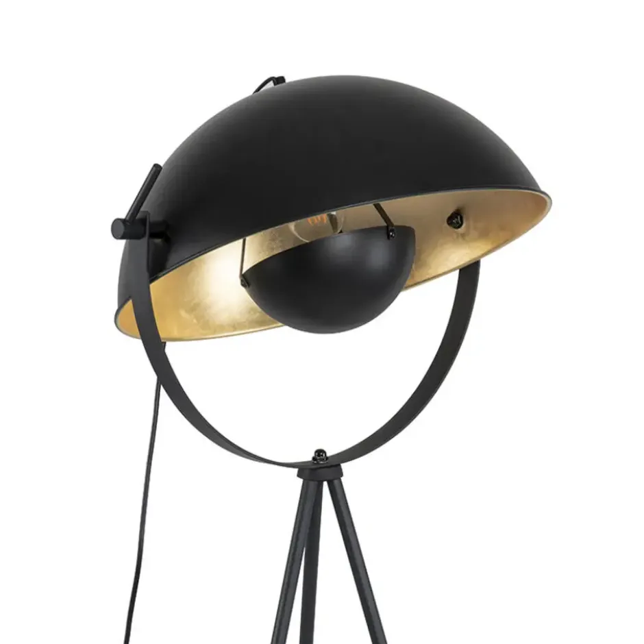 Qazqa tripod lamp magnax zwart e27