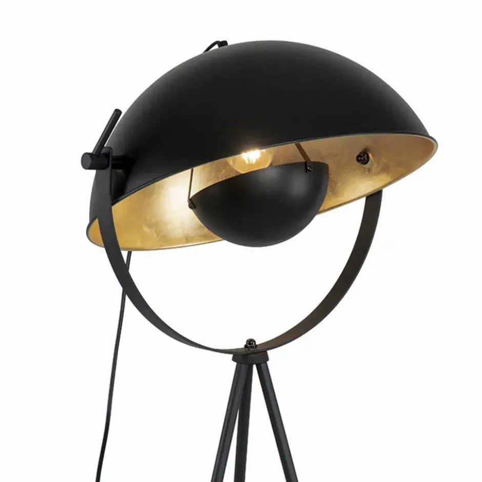 Qazqa tripod lamp magnax zwart e27