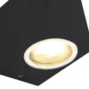 Qazqa up‑ en downlight lamp baleno zwart gu10