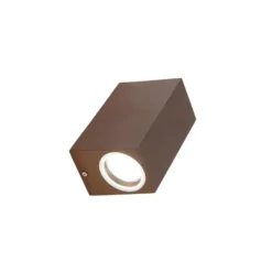 Qazqa up‑ en downlight lamp baleno bruin gu10