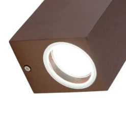 Qazqa up‑ en downlight lamp baleno bruin gu10