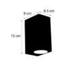 Qazqa up‑ en downlight lamp baleno grijs gu10