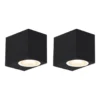 Qazqa up‑ en downlight lamp baleno zwart