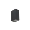 Qazqa up‑ en downlight lamp baleno zwart gu10