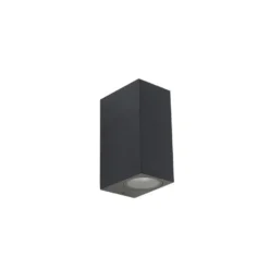 Qazqa up‑ en downlight lamp baleno zwart gu10