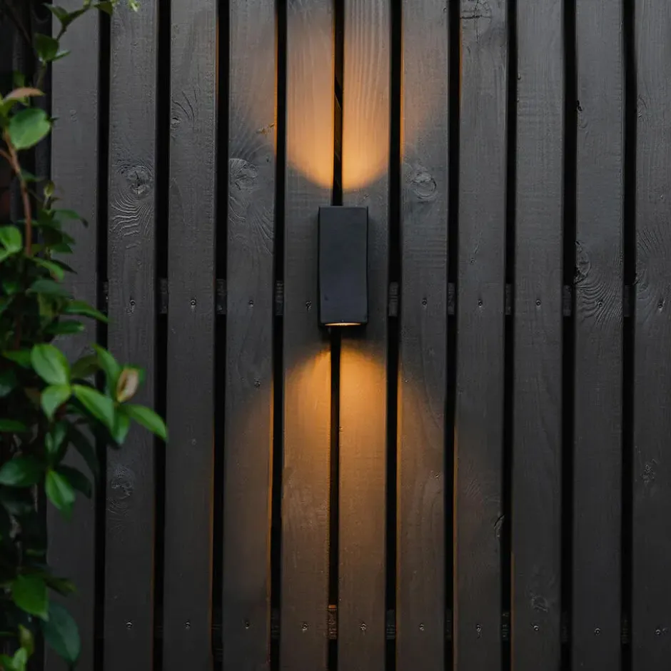 Qazqa up‑ en downlight lamp baleno zwart gu10