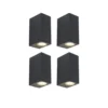 Qazqa up‑ en downlight lamp baleno zwart gu10