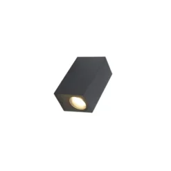 Qazqa up‑ en downlight lamp baleno zwart gu10