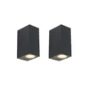 Qazqa up‑ en downlight lamp baleno zwart