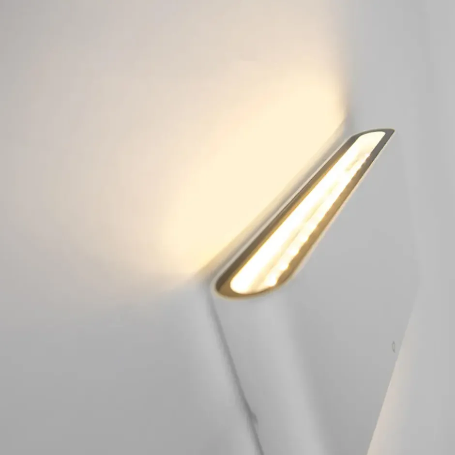 Qazqa up‑ en downlight lamp batt wit geïntegreerde led