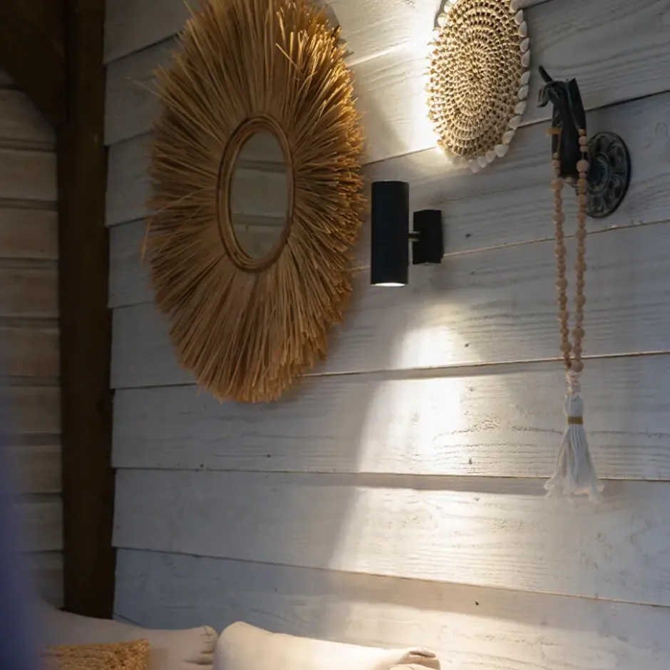Qazqa up‑ en downlight lamp duo grijs gu10