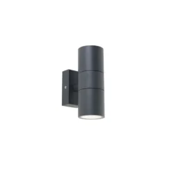 Qazqa up‑ en downlight lamp duo grijs gu10