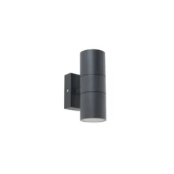 Qazqa up‑ en downlight lamp duo grijs gu10