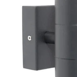 Qazqa up‑ en downlight lamp duo grijs gu10