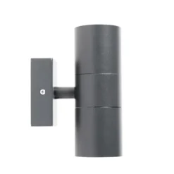 Qazqa up‑ en downlight lamp duo grijs gu10