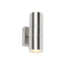 Qazqa up‑ en downlight lamp duo zilverkleurig gu10
