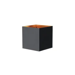Qazqa up‑ en downlight lamp edwin goudkleurig geïntegreerde led